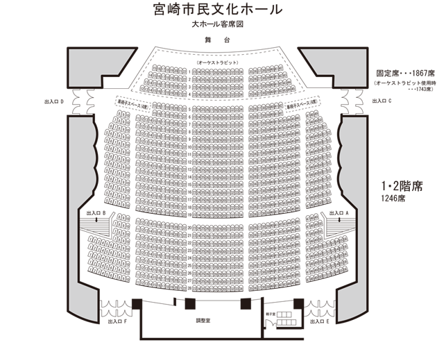 客席図